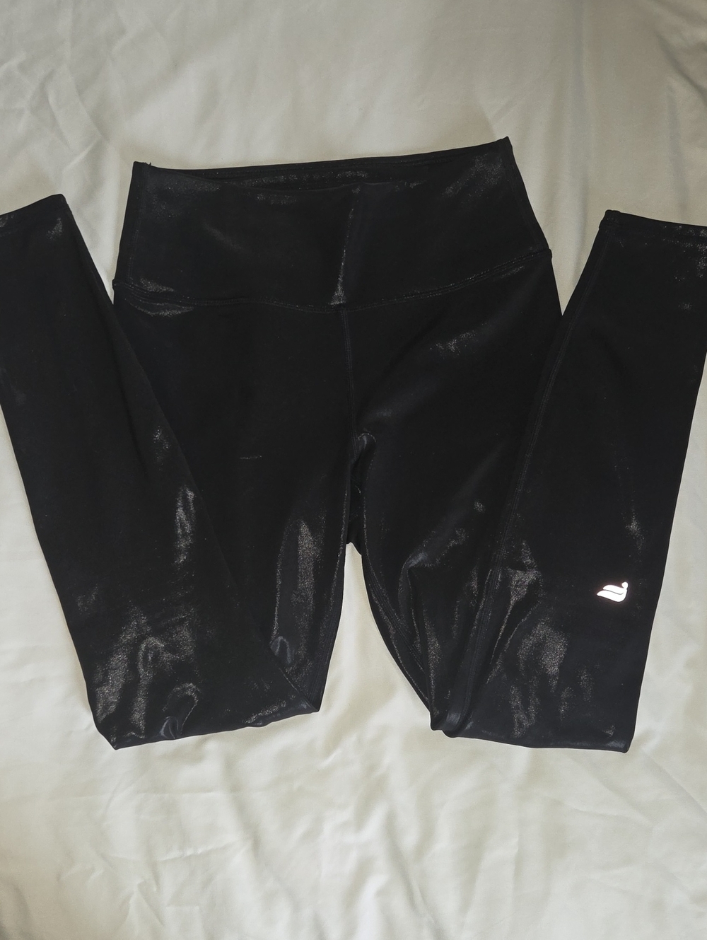 Fabletics Shiny Black High-Rise Leggings